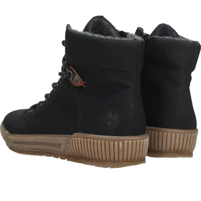 Rieker Dameslaars Met Veter Zwart Mt 37 Direct Verzonden