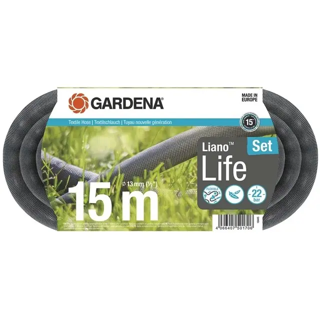 Alleen Vandaag Gardena Textielslang Liano Life 15 m set