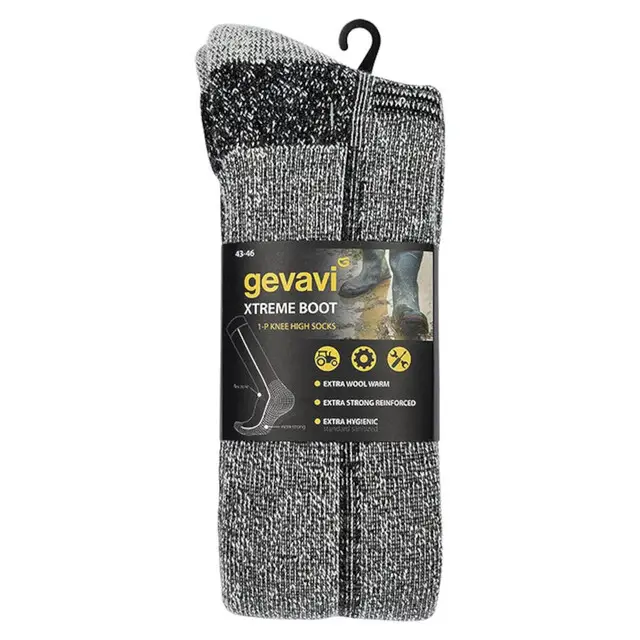Gevavi Workwear Werksokken GW55 Laarssok Grijs 1pr - Maat 39-42 Voordeelprijs