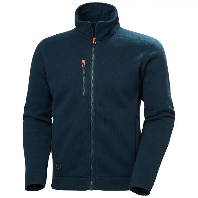 Origineel Helly Hansen Kensington Evo Knit Fleece Jacket 590 Marine Blauw M