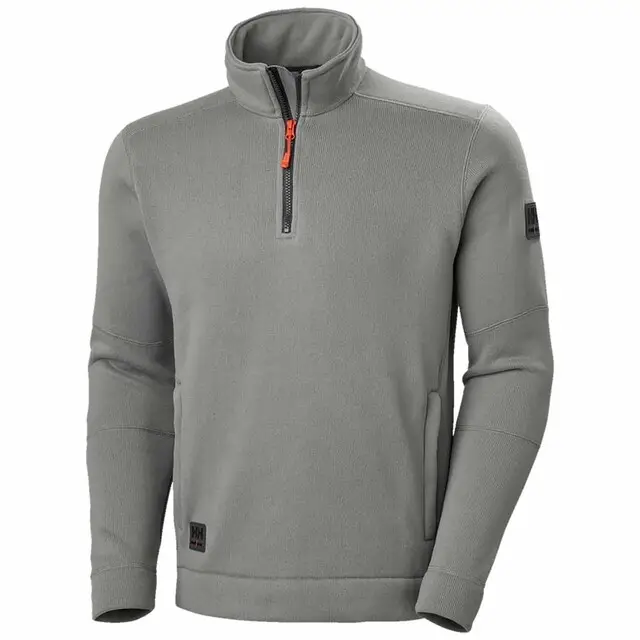 Handgemaakt Helly Hansen Kensington Evo Knit Fleece Halfzip Grijs - Maat XXXL