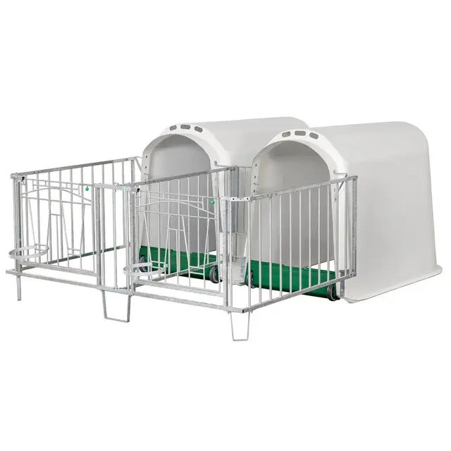 CalfOTel Plus Kalverhokken (2x) met Duo Hekwerk Authentiek