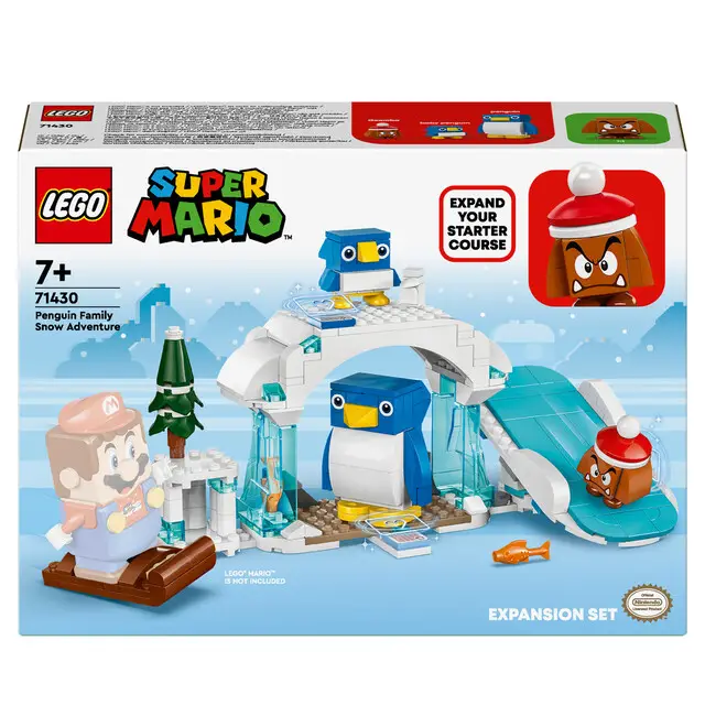 LEGO Super Mario 71430 - Uitbreidingsset: Sneeuwavontuur met penguin en familie Superprijs