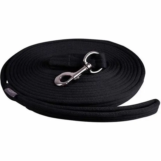 Origineel QHP Longeerlijn 8 Meter Zwart - In Tas