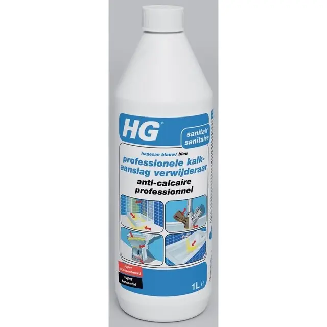 HG Professionele Kalkaanslag Verwijderaar (HG Blauw) 1ltr Shop Nu