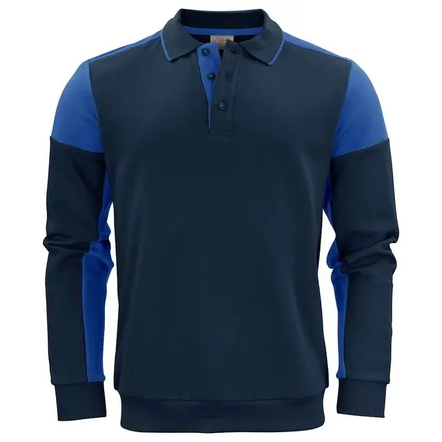 Direct Verzonden Printer Prime Polosweater marine/kobalt - maat 5XL