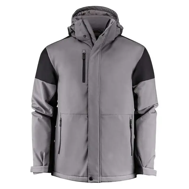 Prime Padded Softshell Jas heren staalgrijs/zwart - maat S Professioneel