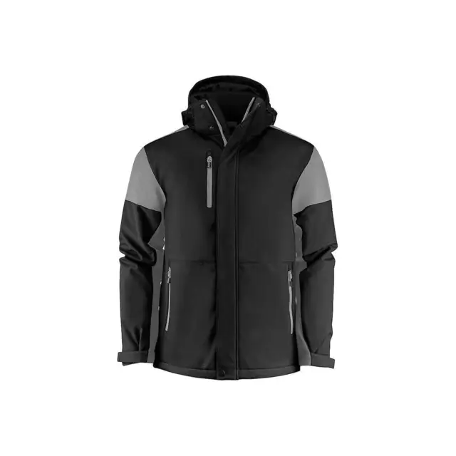 Voordeelprijs Prime Padded Softshell Jas heren zwart/staalgrijs - maat S