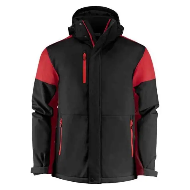 Voordeelprijs Prime Padded Softshell Jas heren zwart/rood - maat XXXL