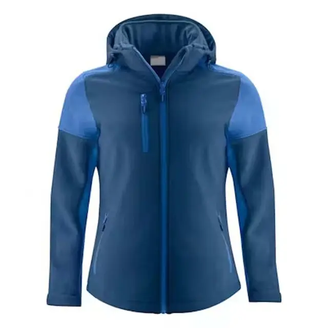Beperkt Aanbod Printer Prime Softshell Jas dames marine/kobalt - maat S