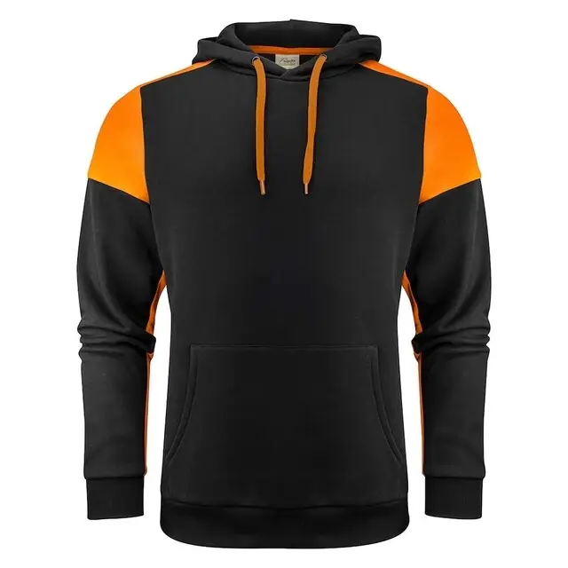 Printer Prime Hoodie unisex zwart/oranje - maat S Op = Op