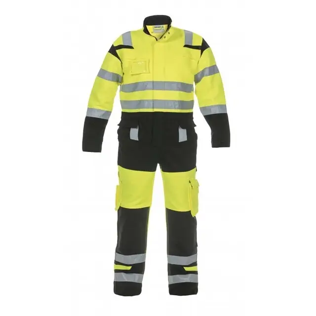 Alleen Vandaag Hydrowear EN20471 Overal Hove Trendy Hi-Vis Geel/Zwart - 50