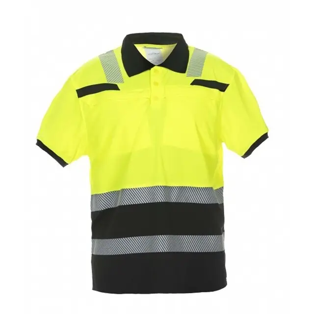 Tijdelijk Beschikbaar Hydrowear Polo Shirt Thorne Trendy Hi-Vis Geel/Zwart - M