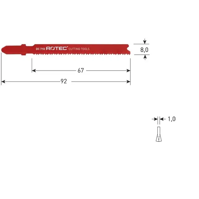 Nieuwe Collectie Rotec Decoupeer Zaagblad Dc710 - 5 Stuks