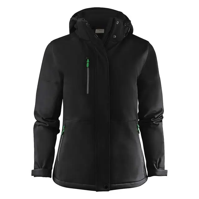 Printer Softshell Jas Dames Zwart - Maat M Koop Online