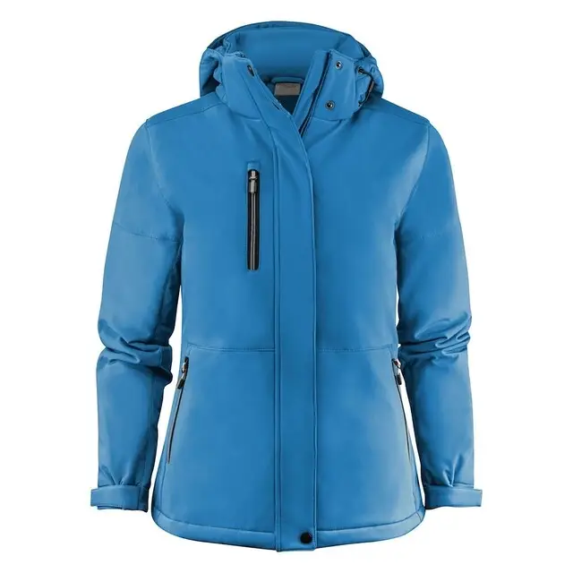 Veilige Betaling Printer Softshell Jas Dames Oceaan/Blauw - Maat XL