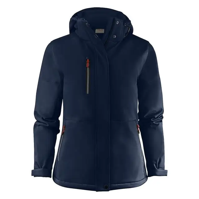 Printer Softshell Jas Dames Navy - Maat XXL Garantie Inbegrepen