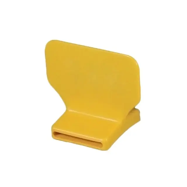 Handgemaakt Topneknummer Geel / Blanco - Per Stuk