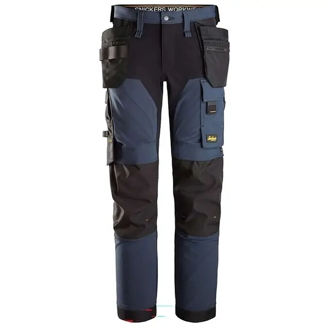 Koop Online Snickers Stretch Broek 6275 Donker Blauw - Zwart (9504) Maat 132