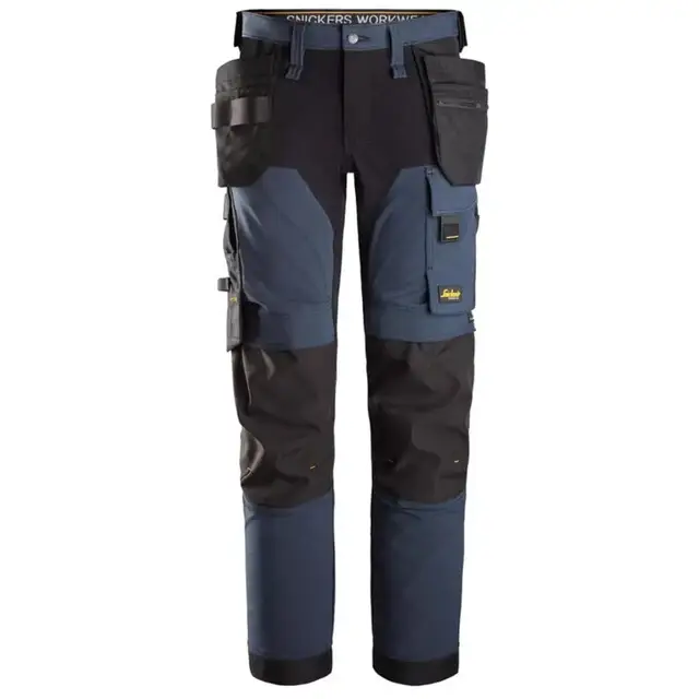 Snickers Stretch Broek 6275 Donker Blauw - Zwart (9504) Maat 058 Topkwaliteit