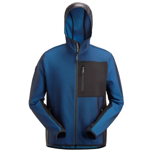 Veilige Betaling Snickers FleXiworktussenlaag Hoodie 8044 Kobaltblauw - Zwart (5604) Maat S