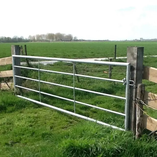 Gegalvaniseerd Landhek (5-Stangs) - 400 x 110 Cm Origineel
