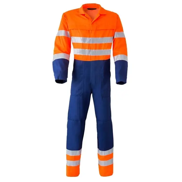 Luxe HAVEP Hi-Vis Overall 2415 Marine/Oranje Maat 56