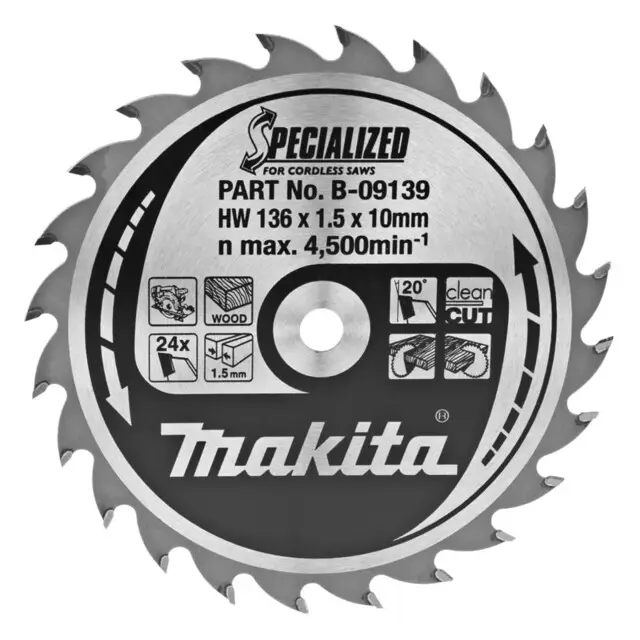 Shop Nu Makita Cirkelzaagblad Hout 136 24T