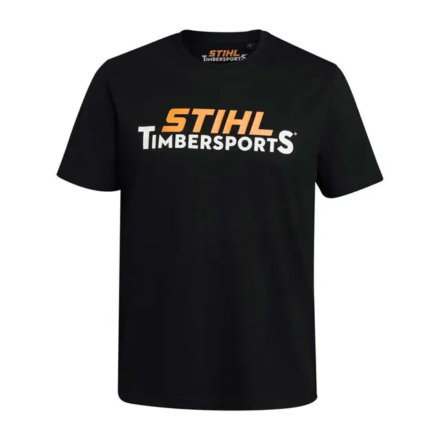 STIHL T-shirt Timbersports® Logo Borst, Zwart “ M Bestel Nu