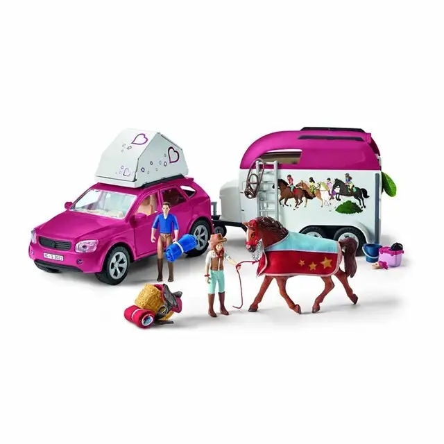 schleich HORSE CLUB Avontuur met auto en paardentrailer - 42535 Dagaanbieding