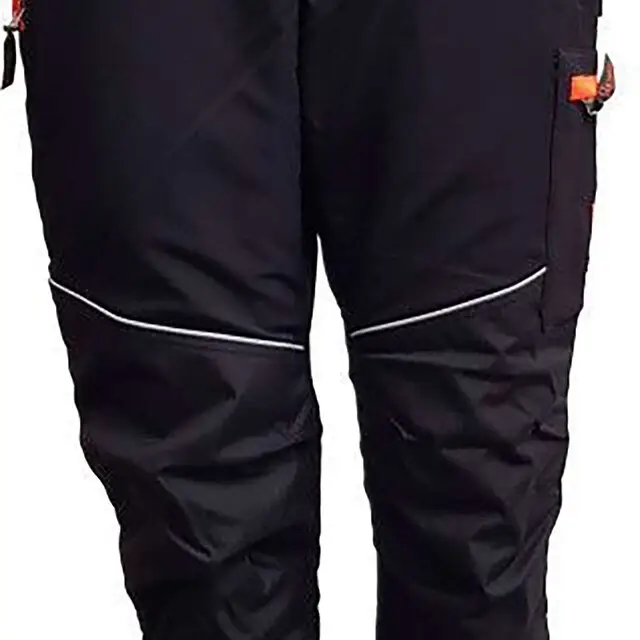 Zaagbroek Zwart/Oranje Maat XL Uitverkoop