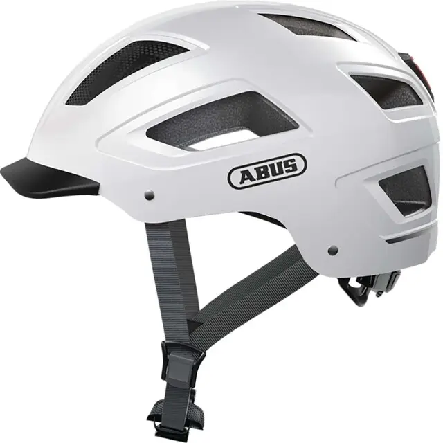 Express Levering Abus Fietshelm Hyban 2.0 Polar White - maat M