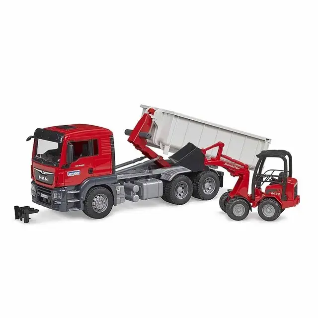 Bruder 03767 - MAN TGS met Roll-Off Container en Sch玫ffer Must-Have