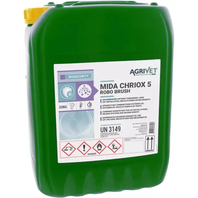 Agrivet Robo Brush Chriox 5 Reinigingsmiddel - 20 Liter | 22 kg Actieprijs