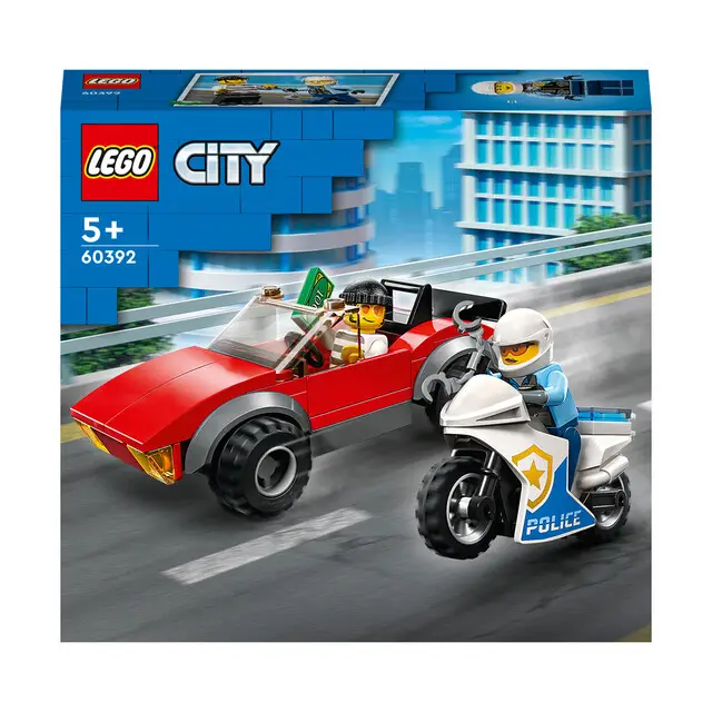 LEGO City 60392 - Achtervolging auto op politiemotor Seizoensaanbieding