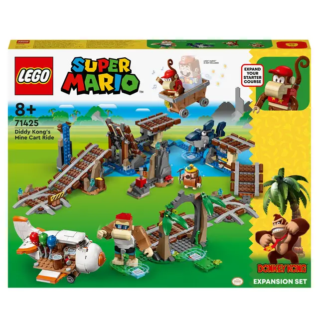 Fabrieksprijs LEGO Super Mario 71425 - Uitbreidingsset: Diddy Kongs mijnwagenrit