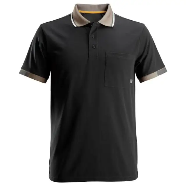 Snickers Polo Shirt 2724 Zwart (0400) Maat XL Handgemaakt