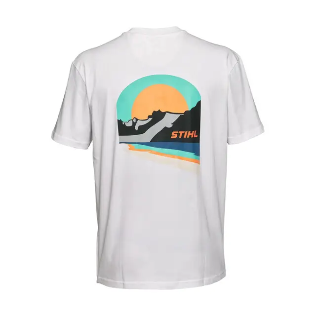 Stihl T-shirt SZ XXL SUNSET WHITE wit Gratis Verzending