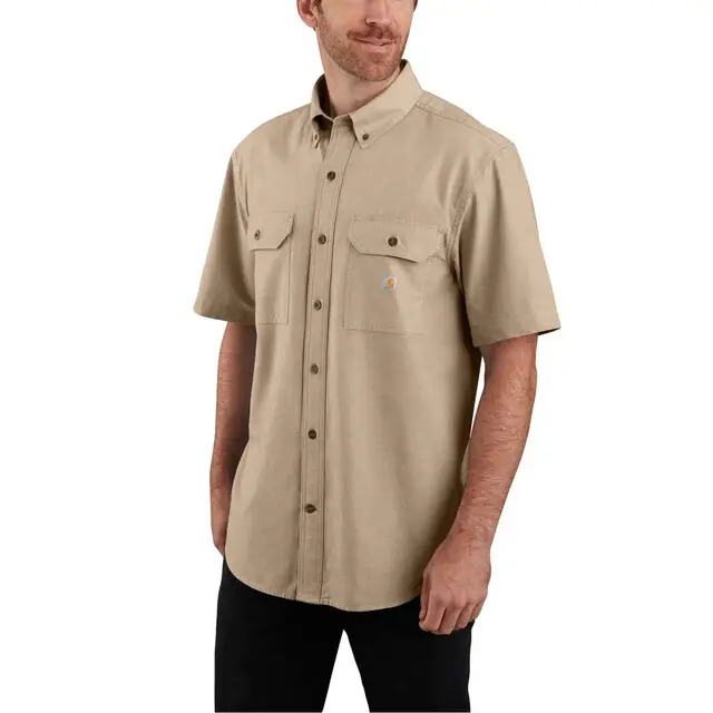 Merkproduct Carhartt 104369 Woven Shirts Dark Beige Chambray M