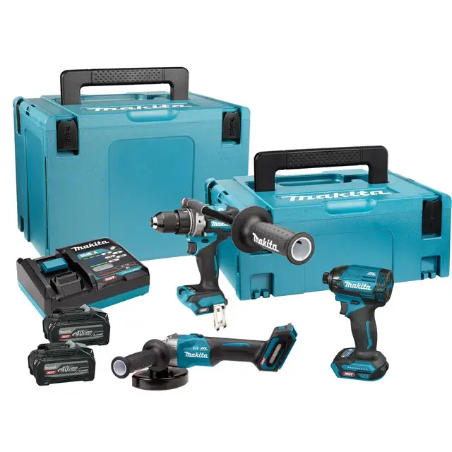 Plaats Bestelling Makita 40 V Max Combiset Boren, Schroeven, Slijpen