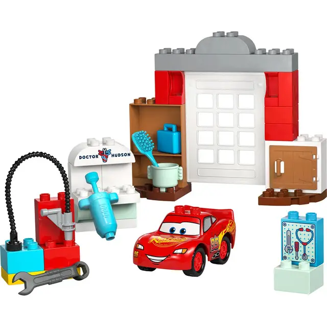 Lego 10456 Duplo Disney Mcqueen Visit Doc's Garage Wereldwijde Verzending