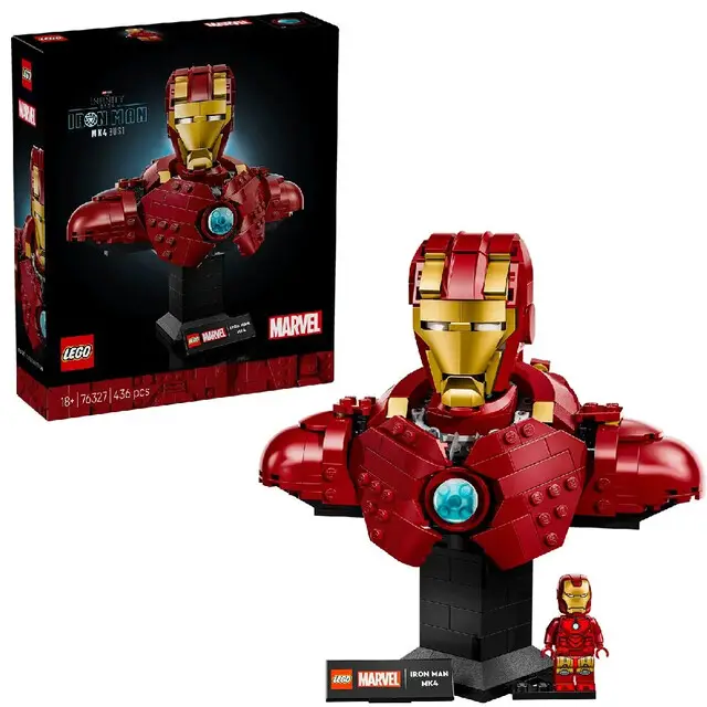 Laatste Kans Lego 76327 Super Heroes Marvel Iron Man Mk4 Buste