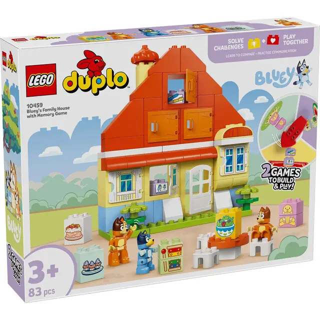 Lego 10459 Duplo Bluey Huis Geheugenspel Garantie Inbegrepen