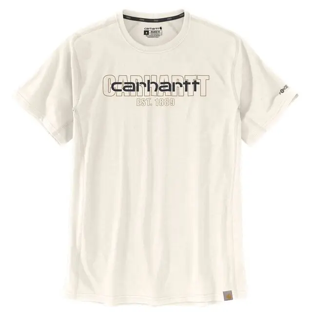 Carhartt Heren T-shirt Ruime Pasvorm Wit - Maat M Luxe