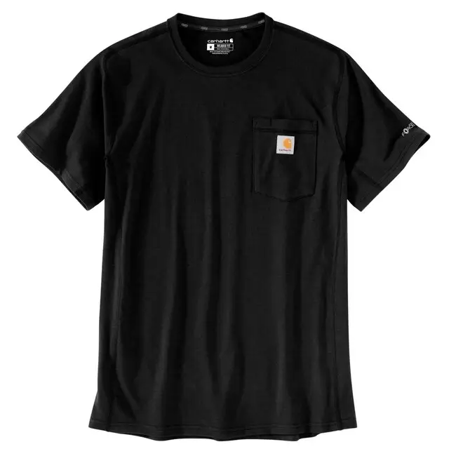 Exclusief Carhartt Heren T-shirt Ruime Pasvorm Zwart - Maat S