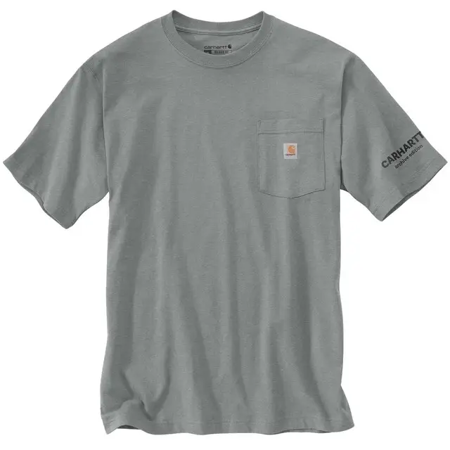 Fabrieksprijs Carhartt Heren T-shirt Ruime Pasvorm - FastDry Grijs - Maat XL