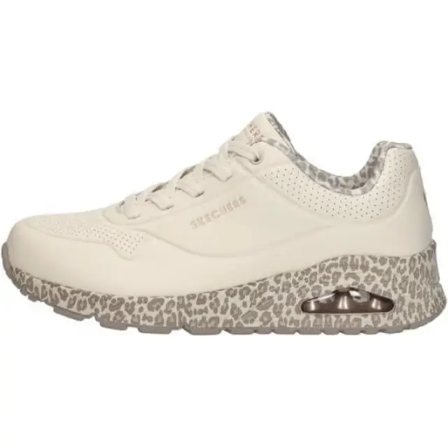 Skechers Lace Up White Leopard Maat 41 Laatste Versie