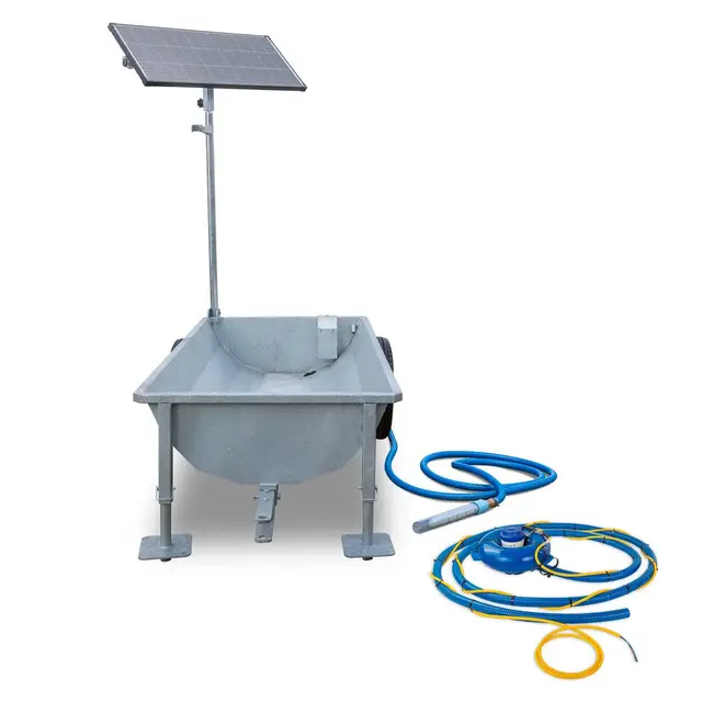 Direct Beschikbaar Poortman Solar Mobiele Weidedrinkbak T600-M140/70 - Met Oppervlakte & Bronpomp