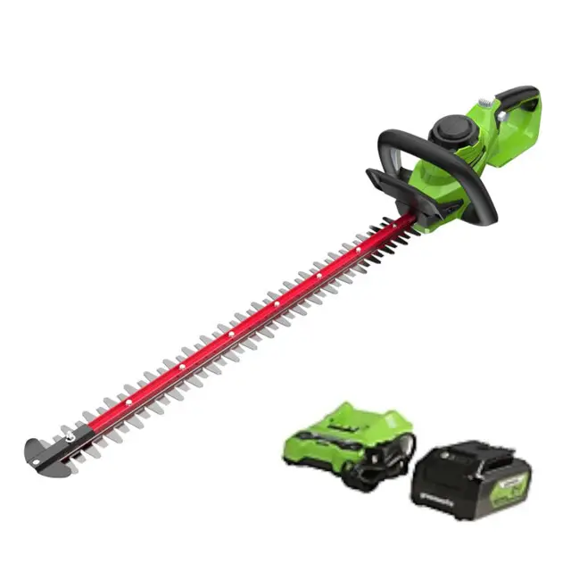 Greenworks 24V Borstelloze Accu-Heggenschaar - Borstelloze Motor - Meslengte 56 Mm - Snijcapaciteit 25 Alleen Vandaag