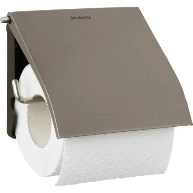 Gecertificeerd Brabantia ReNew WC Rolhouder - met Klep - Hangend - Zonder boren - Platinum